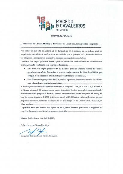 Limpeza das faixas de prote&ccedil;&atilde;o aos aglomerados