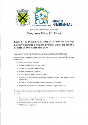 Fundo Ambiental Programe E-LAR 2.&ordf;Fase